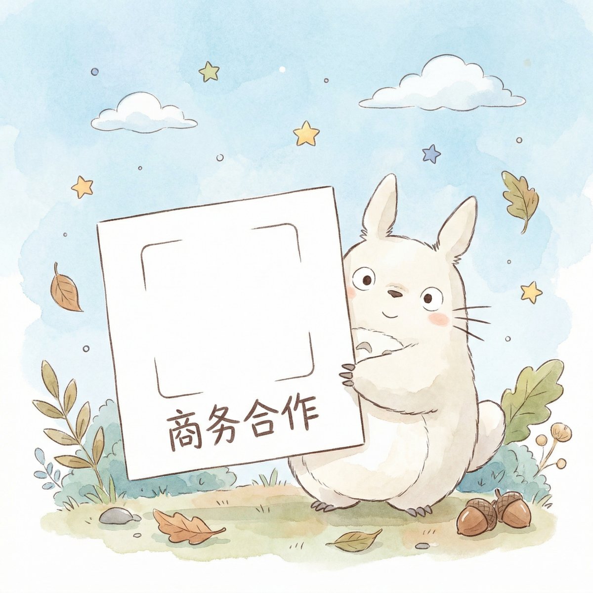 高清3D动漫商务二维码